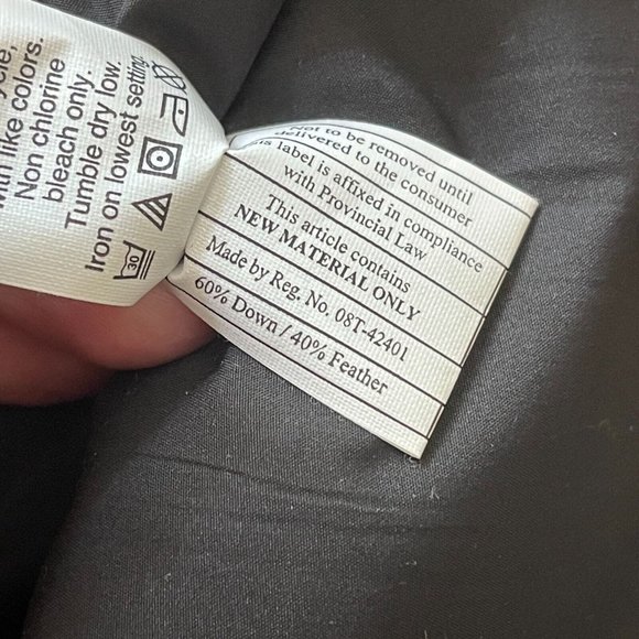 J Crew Quilted Excursion Down Vest XS Sleeveless Contrast Trim Full Zip Gray - Picture 10 of 11